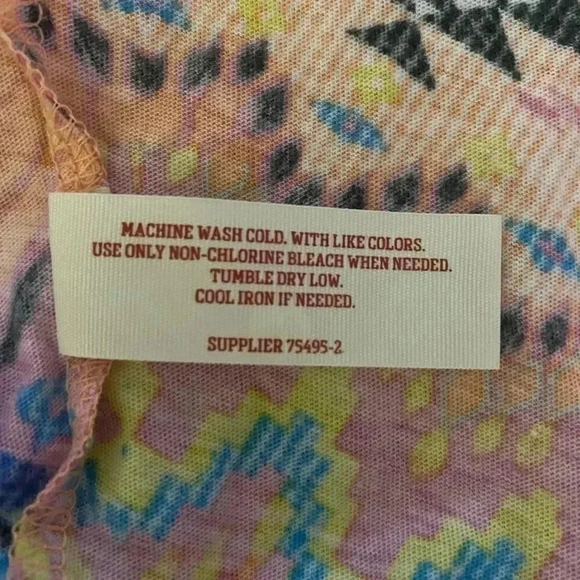 🆕NWOT Arizona Ruffle Tube Top Multi-Print Colorful XXL🆕 - Picture 4 of 4